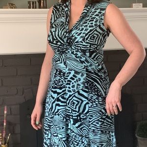Joseph Ribkoff safari blue dress